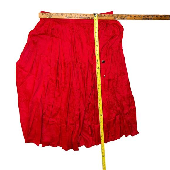 Vintage red skirt by BFA Classics western country prairie 1X square dance - Picture 9 of 11